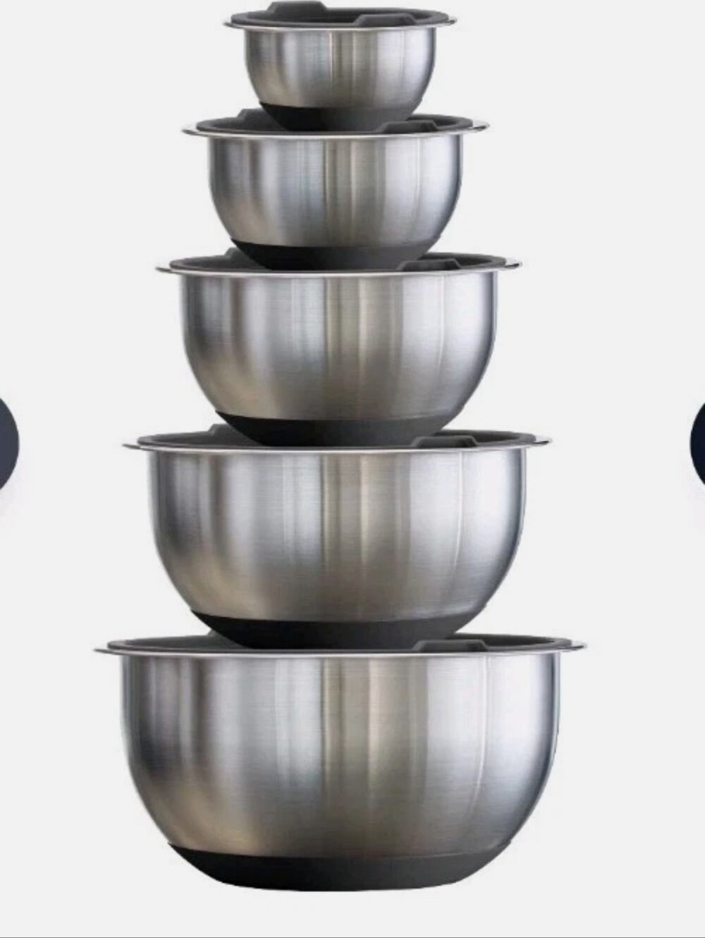 (6) Tramontina Stainless Steel Mixing Bowl Set - Silver (10 Pc)